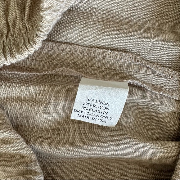 Caroline Rose// Boho Linen top and pants Set up seashell charms Y2K Size L - Picture 5 of 16